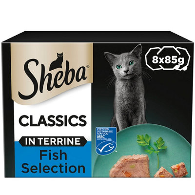 Sheba Classics Cat Trays Ocean Collection in Terrine 32 x 85g