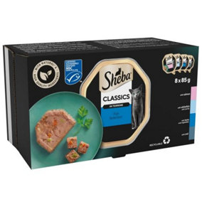 Sheba Classics Cat Trays Ocean Collection in Terrine 32 x 85g