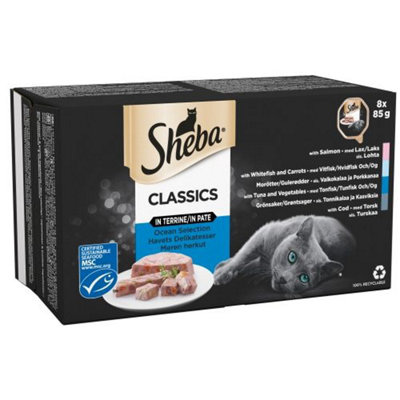 Sheba Classics Cat Trays Ocean Collection in Terrine 8x85g (Pack of 4) Price Comparisons | Compare The Build