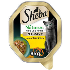 Sheba Natures Collection Cat Tray Chk&red Peppr Gravy 85g (Pack of 22)