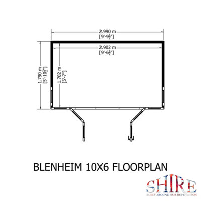 Shed Base, Assembly and Blenheim 10x6 Shiplap Rooms for the Garden with ...
