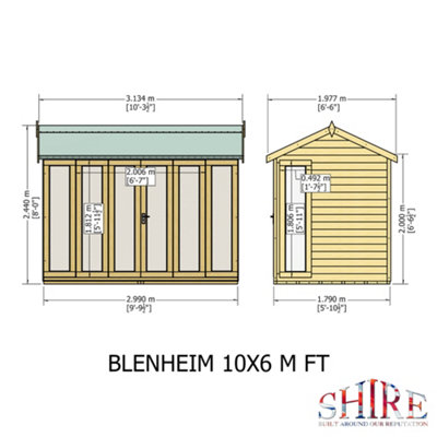 Shed Base, Assembly and Blenheim 10x6 Shiplap Rooms for the Garden with ...