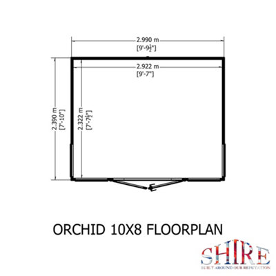 Shed Base, Assembly and Orchid 10x6 Shiplap Rooms for the Garden with ...