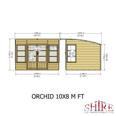 Shed Base, Assembly and Orchid 10x6 Shiplap Rooms for the Garden with ...