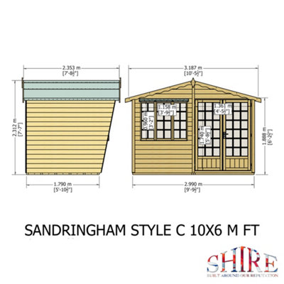 Shed Base, Assembly and Sandringham 10x6 Shiplap Style C Rooms for the ...