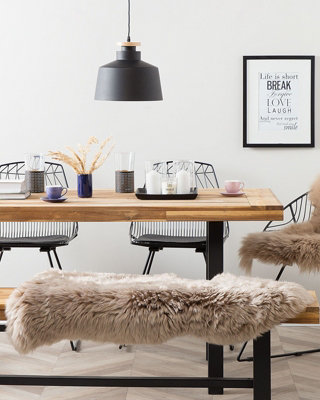Sheepskin Rug Light Brown ULURU