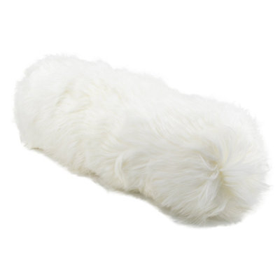 Sheepskin White Lumbar Cushion