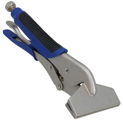 AB Tools 3-Piece Locking Pliers Set - Mole Grips With Ribbed Handles, 6.5" To 10"