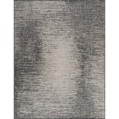 SHELBY In- & Outdoor Modern Black/Beige Area Rug 160 x 213 cm