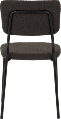 Sheldon Chairs Set of 4 in Grey Boucle Fabric