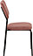 Sheldon Dining Chair (Pack of 4) - L53 x W45 x H84.5 cm - Pink Velvet Fabric