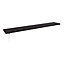 Shelf Depot Gloss Black Radiator Shelf (L)600mm (D)150mm