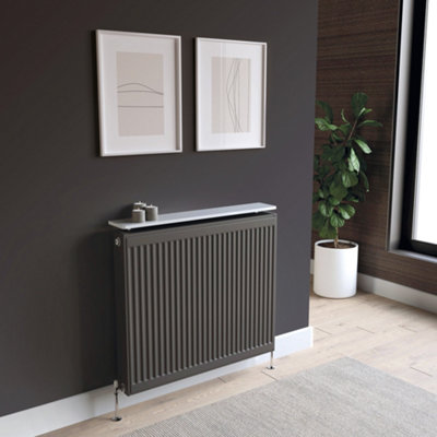Shelf Depot Gloss White Radiator Shelf (L)600mm (D)150mm