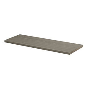 Shelf Depot Grey Pine Solid Wood Shelf Board (L)600mm (D)200mm