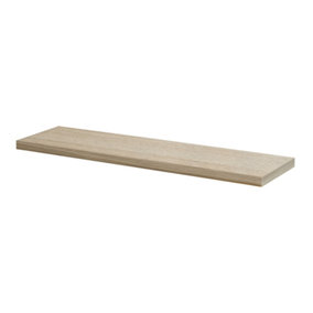 Shelf Depot Oak Shelf Board Chipboard with Real Wood Veneer Exterior (L)600mm (D)200mm