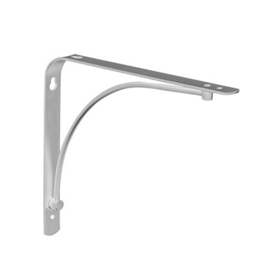 Shelf Depot Silver Arch Shelf Bracket (H)180mm (D)230mm, Pack of 4 ...