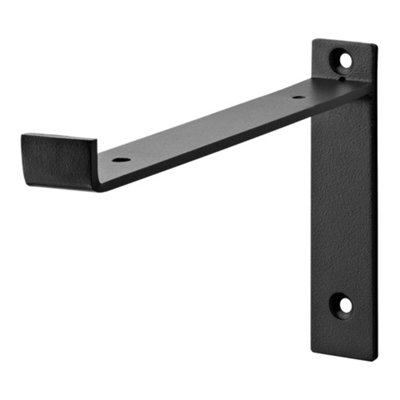 Shelf Depot Steel Lip Shelf Brackets (H) 130mm (D) 200mm, Pack of 2