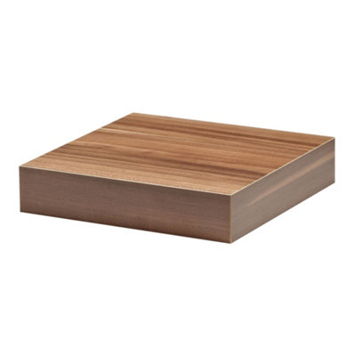 Shelf Depot Walnut Floating Shelf (L)250mm (D)250mm