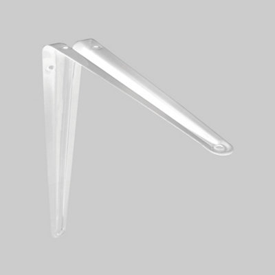 Shelf Depot White London Shelf Brackets (H) 100mm (D) 75mm, Pack of 20 DIY at B&Q