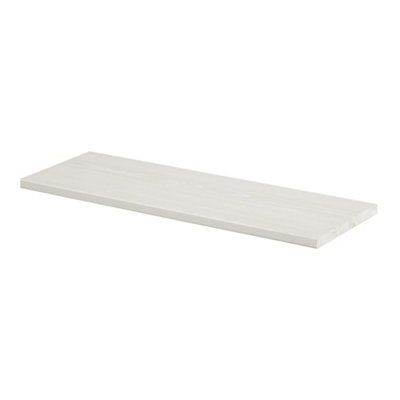 Buy Shelf Depot White Pine Solid Wood Shelf Board (L)600mm (D)200mm DIY at B&Q
