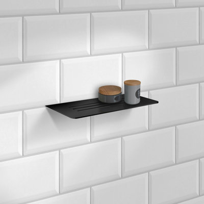 Shelf For Tiling Black Stainless Steel