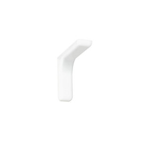 Shelf support bracket with covers - invisible/concealed fixings - L180 White