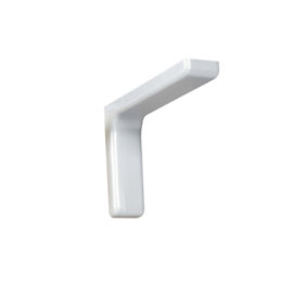 Shelf support bracket with covers - invisible/concealed fixings - L240 grey