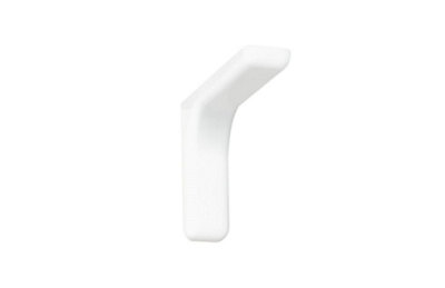 Shelf support bracket with covers - invisible/concealed fixings - L240 in white