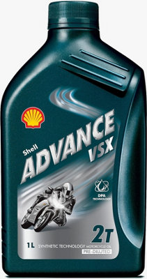 Shell 550027083  Advance Vsx 2 1Ltr Motor Cycle 2 Stroke Engine Oil