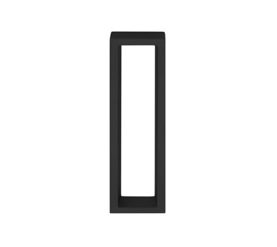 Shell handle square self-adhesive, 180 x 40 mm, black