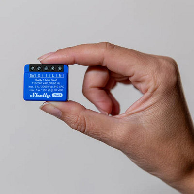 Shelly Plus 1 Gen3 WiFi Operated Smart Switch