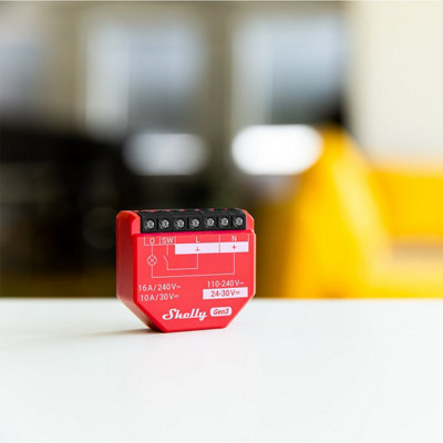 Shelly Plus 1PM Gen3 WiFi Operated Smart Switch with Power Metering