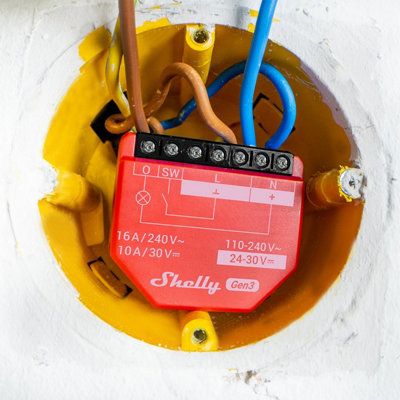 Shelly Plus 1PM Gen3 WiFi Operated Smart Switch with Power Metering