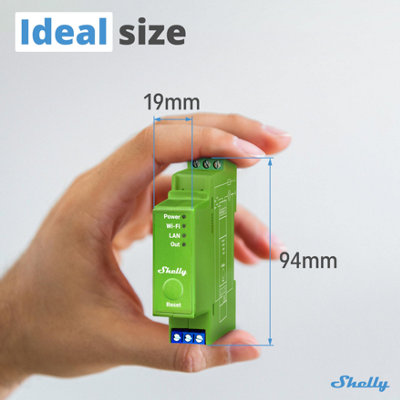 Shelly Pro Dimmer 1PM DIN Rail Smart Dimmer with Power Monitoring