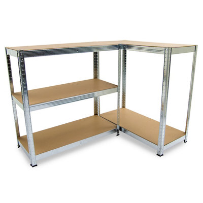 Shelving Storage Unit 5 Tier Wolf Boltless 5-Tier (H)1500mm (W)700mm (D)300mm - 2 Pack
