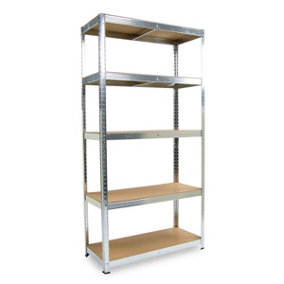 Shelving Storage Unit 5 Tier Wolf Boltless 5-Tier (H)1800mm (W)900mm (D)400mm