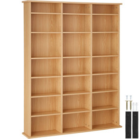 Shelving Unit Stevie - 21 compartments, height-adjustable, removable shelves - beech