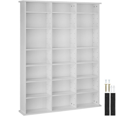 Shelving Unit Stevie - 21 compartments, height-adjustable, removable shelves - white matt