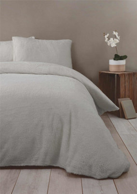 Sherpa Fleece Duvet Cover Bedding Sets DIY at B&Q