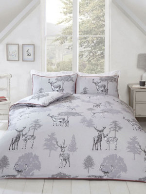 Sherwood Stag Double Duvet Cover and Pillowcase Set