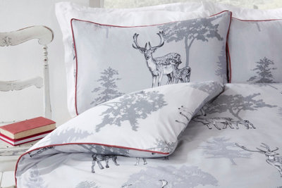 Sherwood Stag Double Duvet Cover and Pillowcase Set