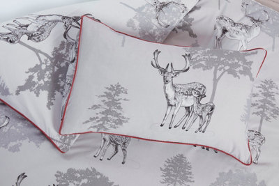 Sherwood Stag Double Duvet Cover and Pillowcase Set