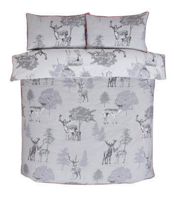 Sherwood Stag Double Duvet Cover and Pillowcase Set