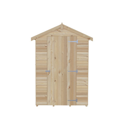 Shetland 4x4ft Shiplap Shed with one window and single door
