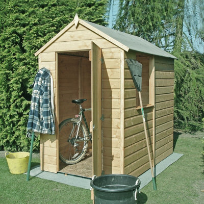 Shetland Pressure Treated Shiplap Garden Shed Approx 6 x 4 Feet