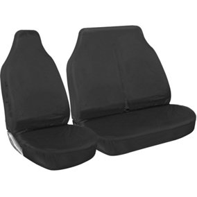 Shield Autocare 2+1 Grey Heavy Duty Waterproof Rubber Backed Van Seat Covers Protectors