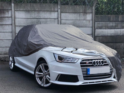 Shield Autocare Heavy Duty Car Cover All Weather UV Protective Protector  - Waterproof Cotton Lined - Small