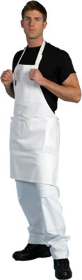 Shield Premier Painter & Decorator White Apron, Large PVC-Backed, Water Resistant Pouch, Concealed Pocket, 100% Cotton