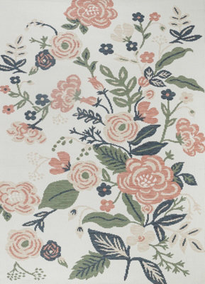 SHIFU In- & Outdoor Modern Rust/Dark Moss Area Rug 160 x 213 cm