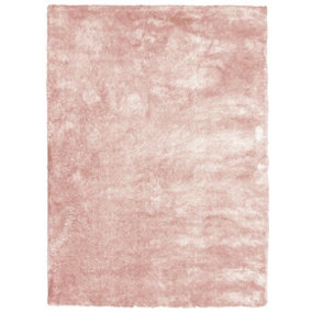 Shimmer Collection Supersoft Shaggy Rug in Pink  ODS33